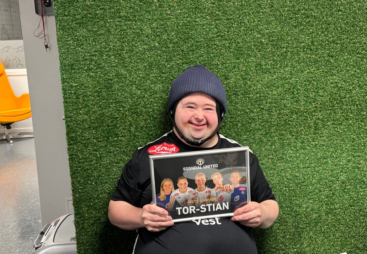 Tor-Stian er nøgd med prisen sin