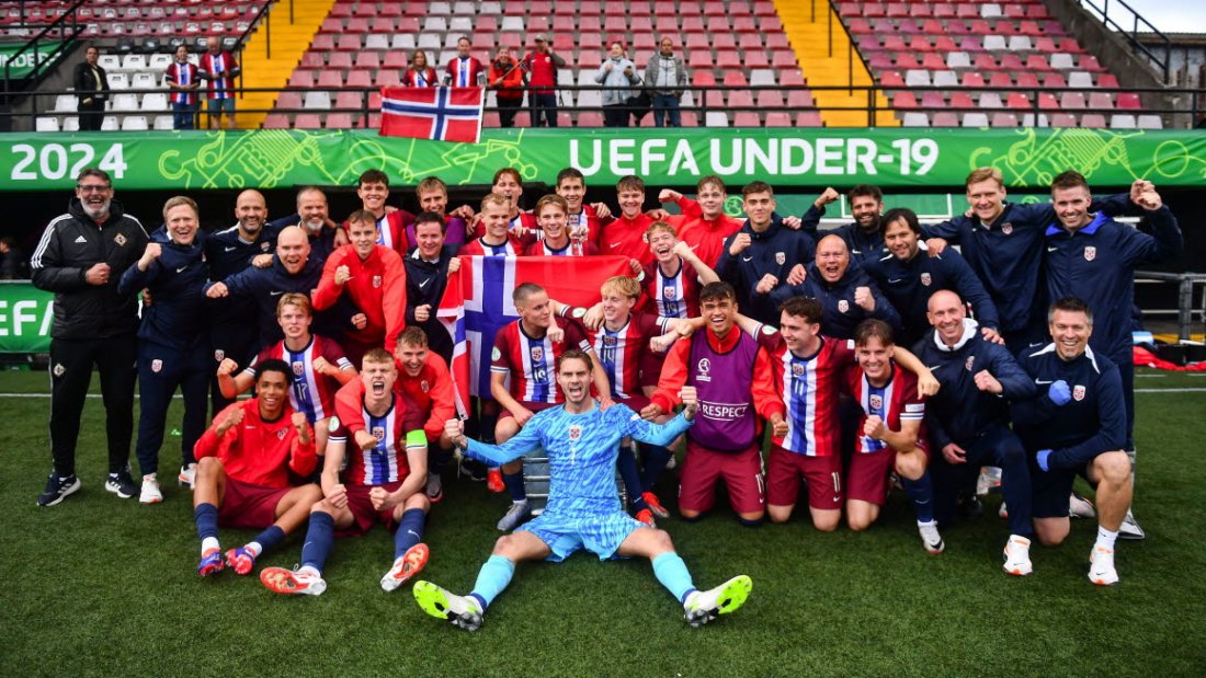 Norge U19 etter å ha kvalifisert seg til U20 VM i Chile