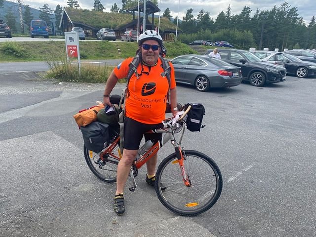 Geir undervegs til Sogndal (Foto: Privat)