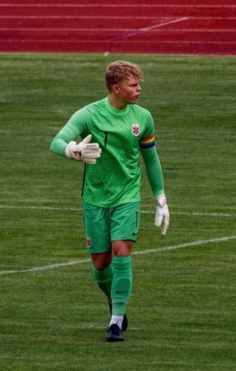 Daniel i debuten mot Tsjekkia (Foto: Privat)