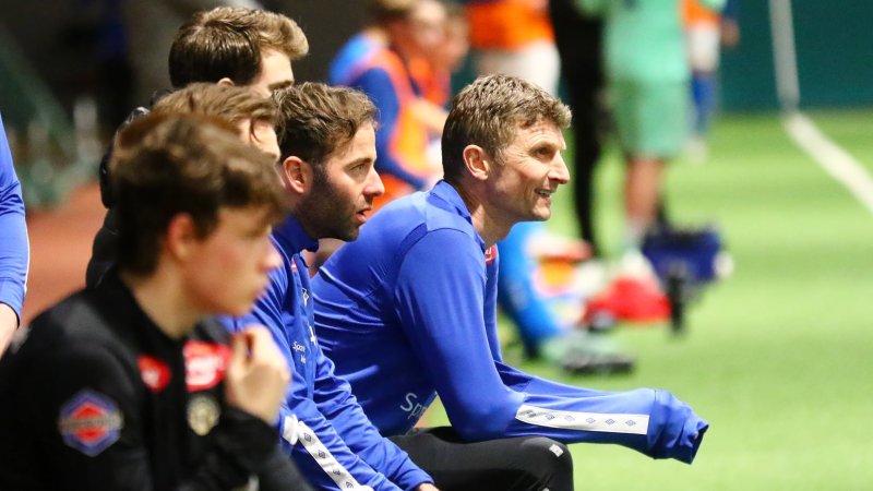 Tore André og Simmo frå kampen mot Hødd i Sognahallen