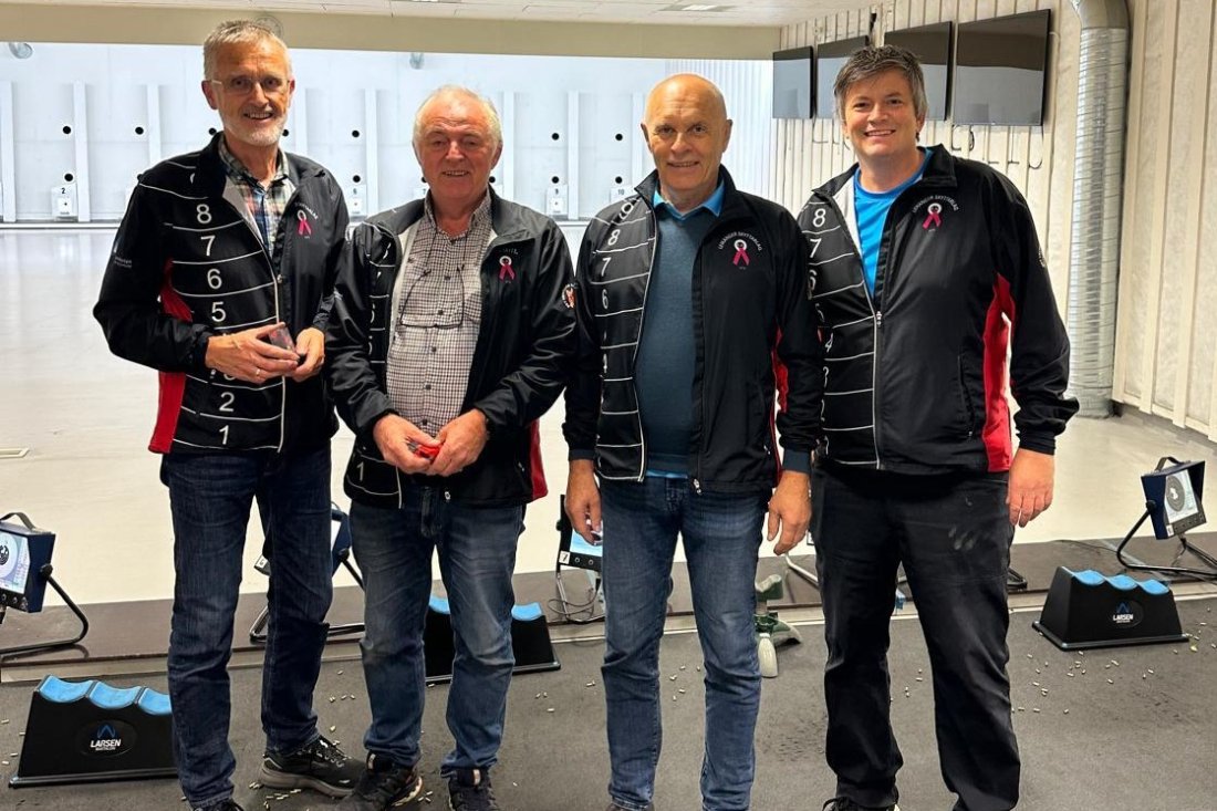 Frå venstre: Knut Grinde, Kjell Næss, Arvid Brennset og Kjell Magne Brekken.