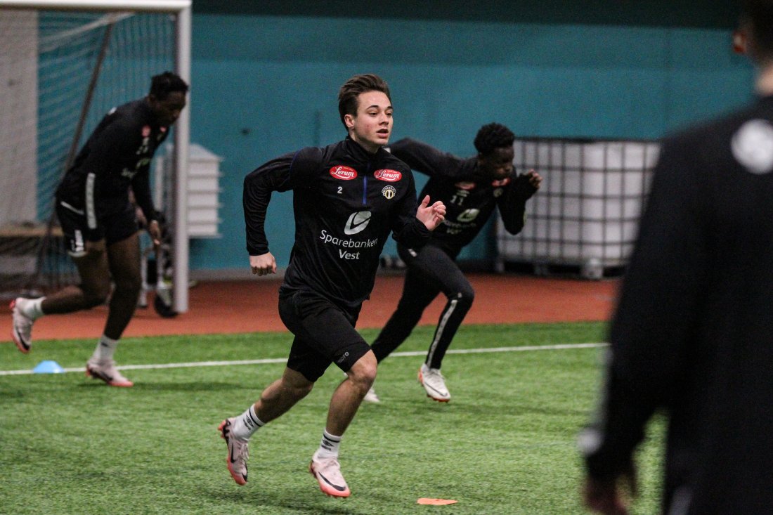 Vegard Hagen på si fyrste trening