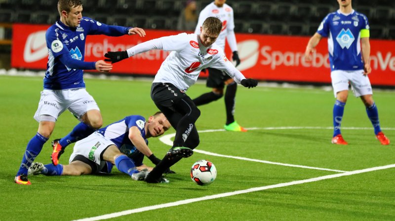 Andreas Lerheim Olsen skåra eit flott mål.