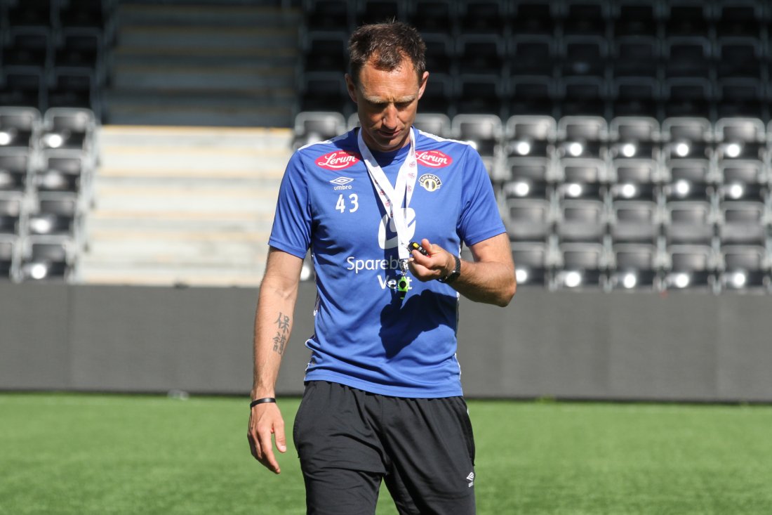 Sportssjef Terje Skjeldestad på dagens trening