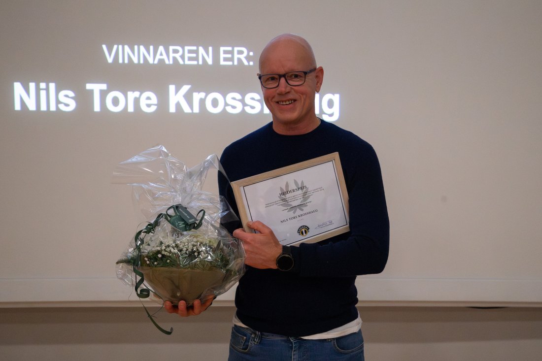 Nils Tore Krosshaug fekk heidersprisen